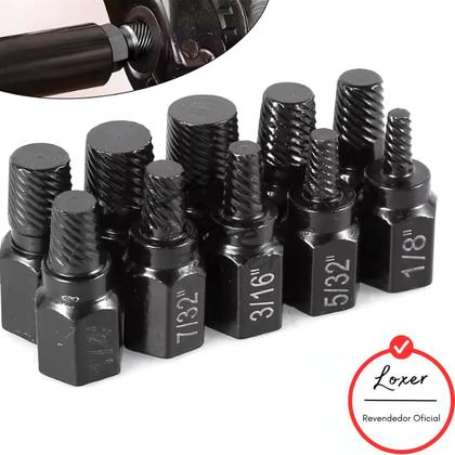 Imagem de Kit Extrator Para Parafusos Danificados Com 25 Peças - Loxer