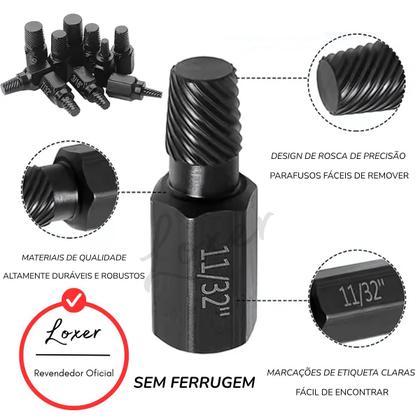 Imagem de Kit Extrator Para Parafusos Danificados Com 25 Peças - Loxer