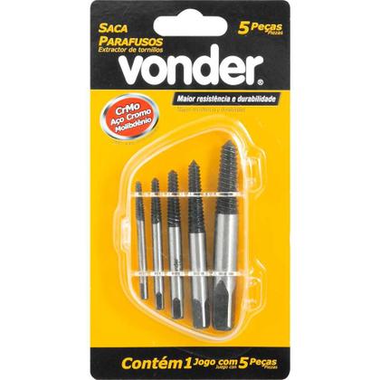 Imagem de Kit Extrator Saca Parafuso Quebrado 3 A 18 Mm Profissional Vonder
