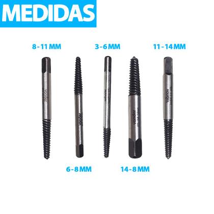 Imagem de Kit Extrator Saca Parafuso Quebrado 3 A 18 Mm Profissional