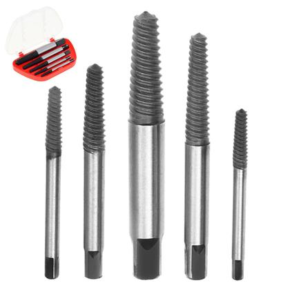 Imagem de Kit Extrator Tira Parafuso Quebrado 5 Peças 1/8 a 3/4 pol