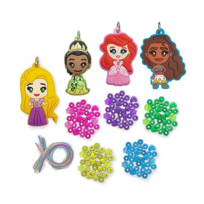 Imagem de Kit Faca Colar Com Pingente Princesas Disney Estojo De Lata