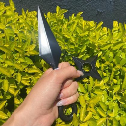Imagem de Kit Facas Kunais Com Shuriken Cosplay Personagens Anime Presentes Otaku Acessórios Nerd Geek