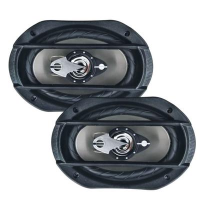Imagem de Kit Fácil Som Automotivo Par Alto Falante 6 pol e Par de Alto Falantes 6x9 Bobina Simples Leson - 2LS0280KF