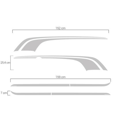 Imagem de Kit Faixa Chevrolet Montana 2013 Adesivo Lateral Decorativo
