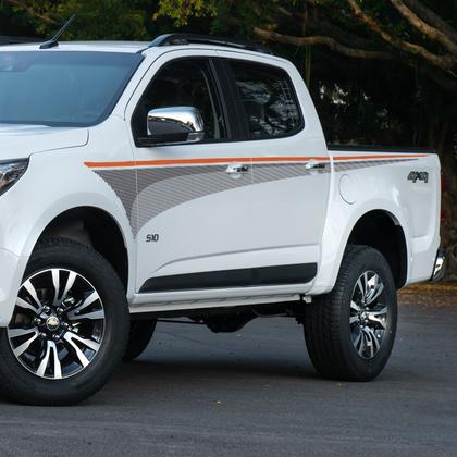 Imagem de Kit Faixa Chevrolet Nova S10 2013 Até 2022 Adesivo Lateral