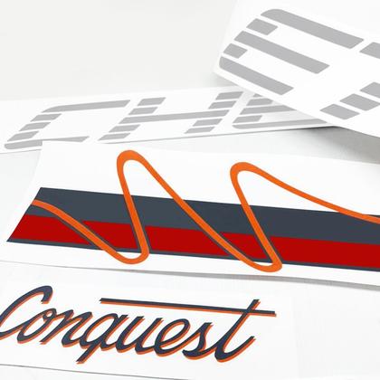 Imagem de Kit Faixa D20 Conquest 1996 Cab. Simples + Adesivo Chevrolet