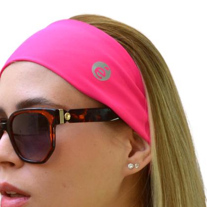 Imagem de kit Faixa de cabeça + Scrunchie Academia Anti Suor Faixa de Cabelo para atividades fitness UV50+