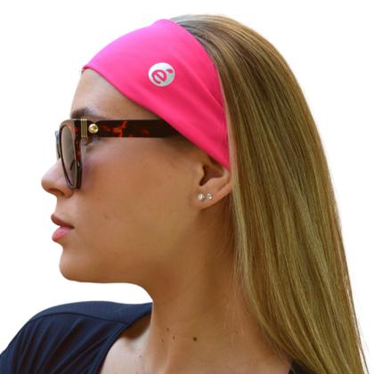 Imagem de kit Faixa de cabeça + Scrunchie Academia Anti Suor Faixa de Cabelo para atividades fitness UV50+