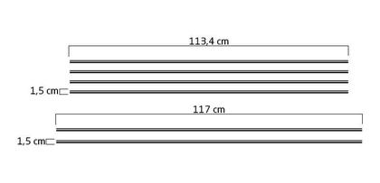 Imagem de Kit Faixa Dupla Chevrolet Chevette 1976 Sl Modelo Original