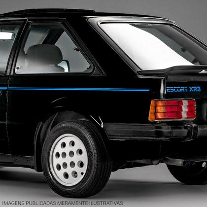 Imagem de Kit Faixa Filete Compatível Escort Xr3 Mk3 83/ Adesivo Azul