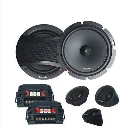 Imagem de Kit Falante 2 Vias Rs 6.5 2w Relm Audio Symphony 200 Rms 6,5''