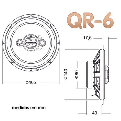 Imagem de Kit Falante Porta Dianteira e Traseira Hurricane 320W RMS