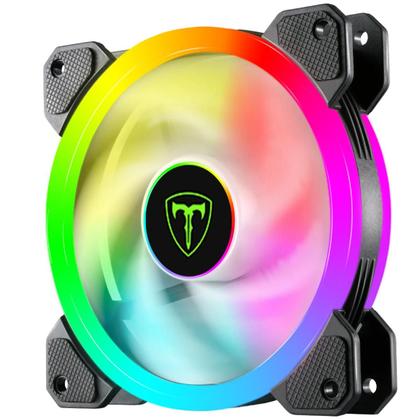 Imagem de Kit Fan com 3 unidade T-Dagger 120mm, Rainbow, Black,T-TGF513