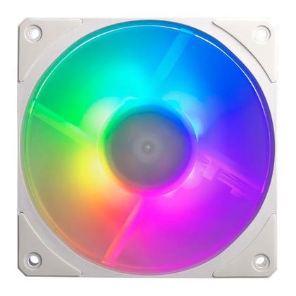 Imagem de Kit Fan Com 3 Unidades Cooler Master Mobius 12P ARGB 120mm Com Controlador Branco