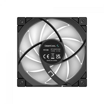 Imagem de Kit Fan Com 3 Unidades Deepcool Fc120 Rgb 120Mm - Black