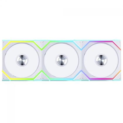 Imagem de Kit Fan Com 3 Unidades Lian Li Uni Fan SL Wireless, ARGB, 120mm, Branco, 12SL1W3W