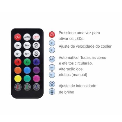 Imagem de Kit Fan Cooler K-mex INFINITE SPACE WHITE ARGB - AARA