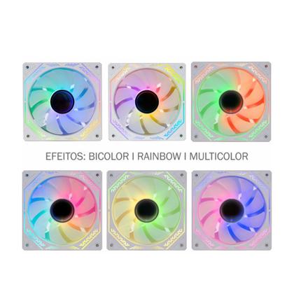 Imagem de Kit Fan Cooler K-mex INFINITE SPACE WHITE ARGB - AARA