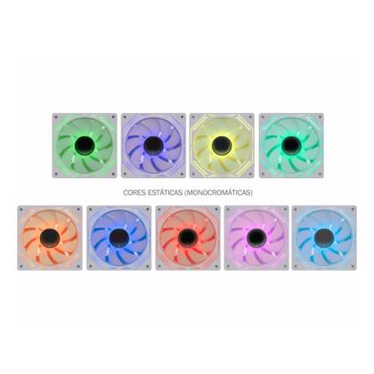 Imagem de Kit Fan Cooler K-mex INFINITE SPACE WHITE ARGB - AARA