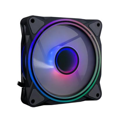 Imagem de Kit Fan One Power Radiant X3 3 Unidades C/ Controladora ARGB Preto - FN-701