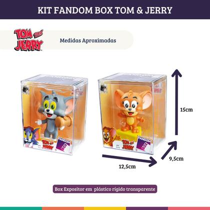 Imagem de Kit Fandom Bonecos Box Tom e Jerry Expositor Original Lider