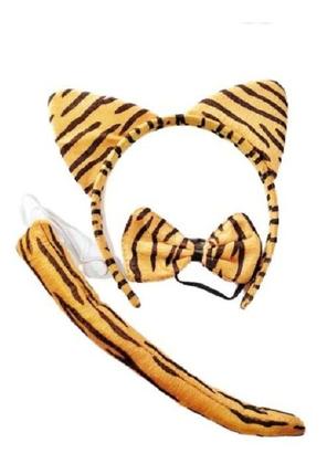 Imagem de Kit Fantasia Bichinho Tigresa Infantil- 3 peças