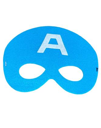 Imagem de Kit Fantasia Capa e Máscara Menino capitão Infantil festas