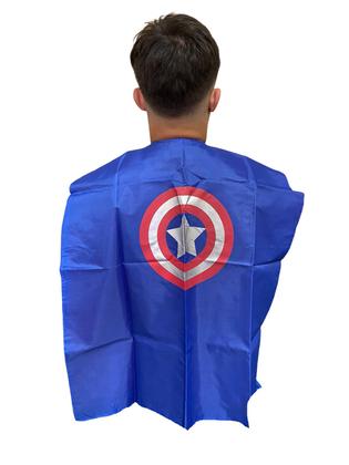 Imagem de Kit Fantasia Capa e Máscara Menino capitão Infantil festas