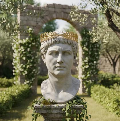 Imagem de Kit Fantasia Deusa Grega Romana 2 Pçs - 1 Tiara Arco e 1 Bracelete Romana