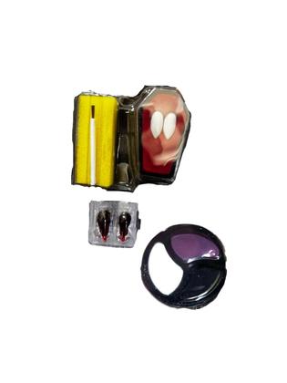 Imagem de Kit Fantasia Dracula dente+ maquiagem + capsula de sangue