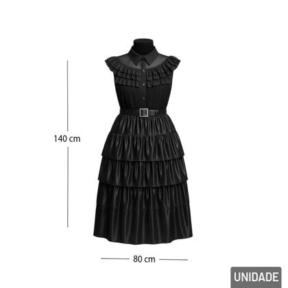 Imagem de KIT Fantasia Halloween Vestido e Cinto Preto - Tudo em Caixa