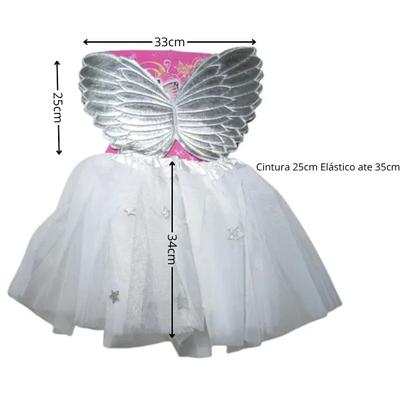 Imagem de Kit Fantasia Infantil Acessórios Festa Borboleta Fada BR