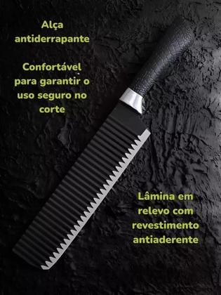 Imagem de Kit Faqueiro Facas Churrasco Antiaderentes: 6 Peças