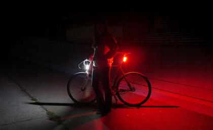 Imagem de  Kit Farol Bike Recarregável Usb Iluminação Noturna