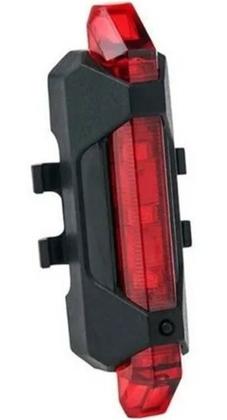 Imagem de  Kit Farol Bike Recarregável Usb Iluminação Noturna