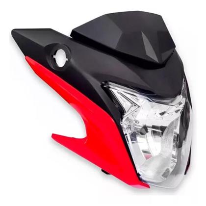 Imagem de Kit Farol com Carenagens Honda Cb 250f Twister (2016-2022) - Plasmoto - Vermelho Sólido