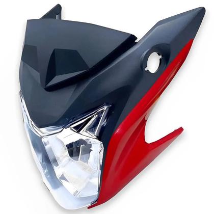Imagem de Kit Farol com Carenagens Honda Cb 250f Twister (2016-2022) - Plasmoto - Vermelho Sólido