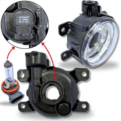 Imagem de Kit farol de milha fiat mobi argo cronos  botao modulo universal