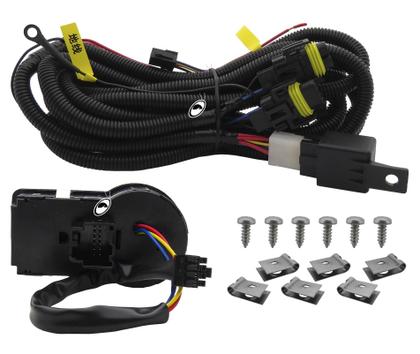 Imagem de Kit Farol de Milha Neblina Chevrolet Cobalt Spin Novo Prisma Onix LT LTZ 2013 á 2019 com Botão Painel