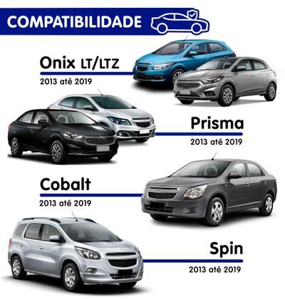 Imagem de Kit Farol de Milha Neblina Chevrolet Cobalt Spin Novo Prisma Onix LT LTZ 2013 á 2019 com Botão Painel