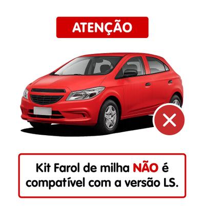 Imagem de Kit Farol de Milha Neblina Chevrolet Onix e Novo Prisma LT e LTZ 2017 2018 2019 2020 Com Moldura- Interruptor Modelo Original