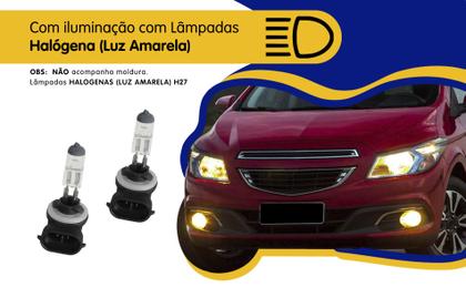 Imagem de Kit Farol de Milha Neblina Chevrolet Onix e Novo Prisma LT e LTZ 2017 2018 2019 2020 Com Moldura- Interruptor Modelo Original
