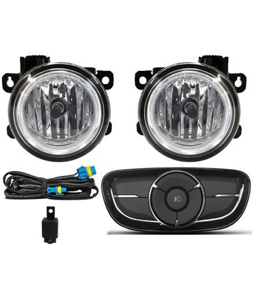 Imagem de Kit Farol de Milha Neblina Fiat Argo e Cronos 2018 2019 2020 2021 2022 - Botão Painel