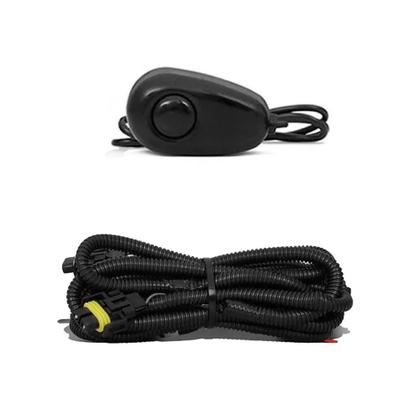 Imagem de Kit Farol de Milha Neblina Fiat Novo Uno Botão Alternativo + Kit Lâmpada Super LED 6000K