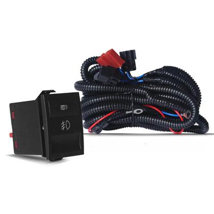 Imagem de Kit Farol de Milha Neblina Gol, Parati e Saveiro G3 1999 até 2005 Botão Painel + Kit SUPER LED