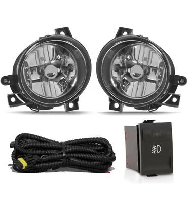 Imagem de Kit Farol de Milha Neblina Vw Gol Parati Saveiro G4 - Botão Painel + Kit Lâmpada Super LED 6000K