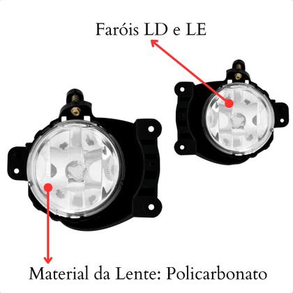 Imagem de Kit Farol de Milha Onix 2012 2013 2014 e Prisma 2013 2014 2015 Filete Cromo Botão Tic Tac Sem LED Suits - STS761CV