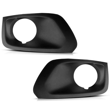 Imagem de Kit Farol de Milha Onix Prisma LT 2017 a 2019 Botão Tic Tac Moldura Preto