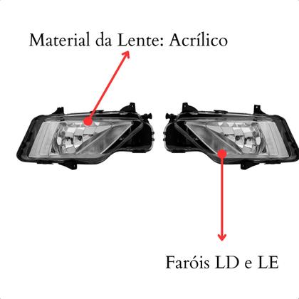 Imagem de Kit Farol de Milha para Saveiro G7 17/22 Gol Voyage 19/22 Moldura Botão Original Suits - STS066VW